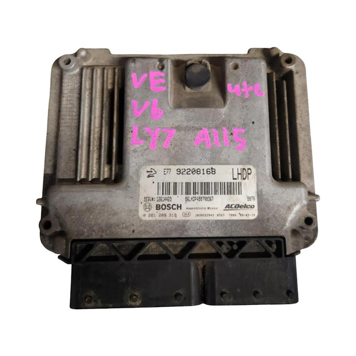 A115 - VE V6 2008 - HOLDEN COMMODORE - ECU LY7 - P/N #92208168