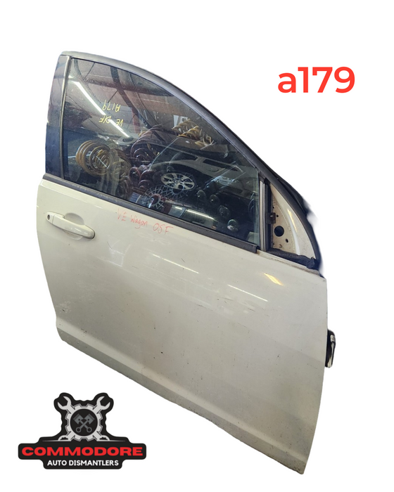 A179 - VE COMMODORE HOLDEN - DOOR DRIVER'S FRONT - Herron White PAINT CODE #679F