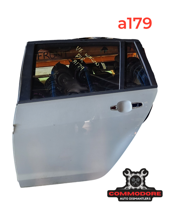 A179 - VE COMMODORE HOLDEN WAGON - DOOR PASSENGER REAR - HERRON WHITE PAINT CODE #679F