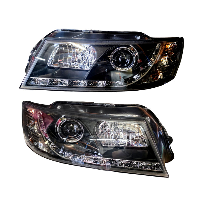 VZ Holden Commodore / SS / HSV Style- Headlights with LED DRL Drive Lights *NEW*
