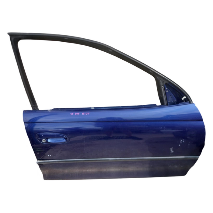 A104 - VT HOLDEN COMMODORE II V6 - SEDAN - DRIVERS FRONT DOOR - PAINT CODE BERMUDA BLUE #B168