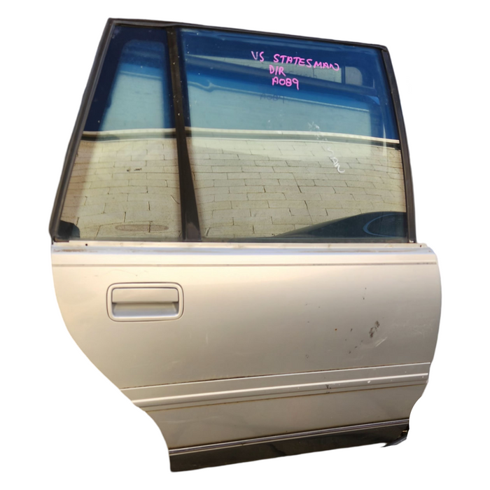 A089 - VS HOLDEN STATESMAN - DRIVERS REAR DOOR - PAINT CODE SILVER ICE MKII METALLIC #H069
