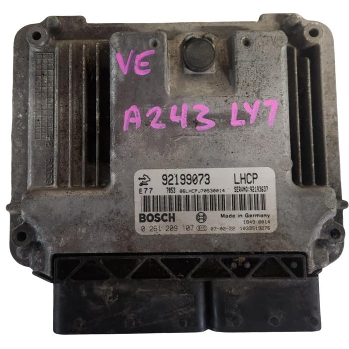 A243 - VE 2007 - HOLDEN COMMODORE - ECU LY7 - SERVICE #92193637