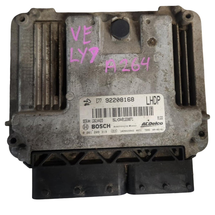 A264 - VE 2008 V6 - HOLDEN CALAIS - ECU LY7 M82 - SERVICE # 12614423