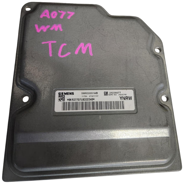 A077 - VE 2007 HOLDEN STATESMAN - TRANSMISSION CONTROL MODULE M82 AUTO LY7 - SERVICE #24239785