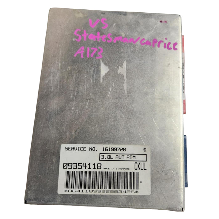 A173 - VS HOLDEN STATESMAN / CAPRICE - ECU PCM AUTO - SERVICE #16199728