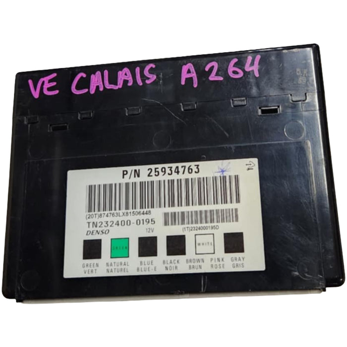 A264 - 2008 VE HOLDEN COMMODORE CALAIS - BCM - Part Number #25934763