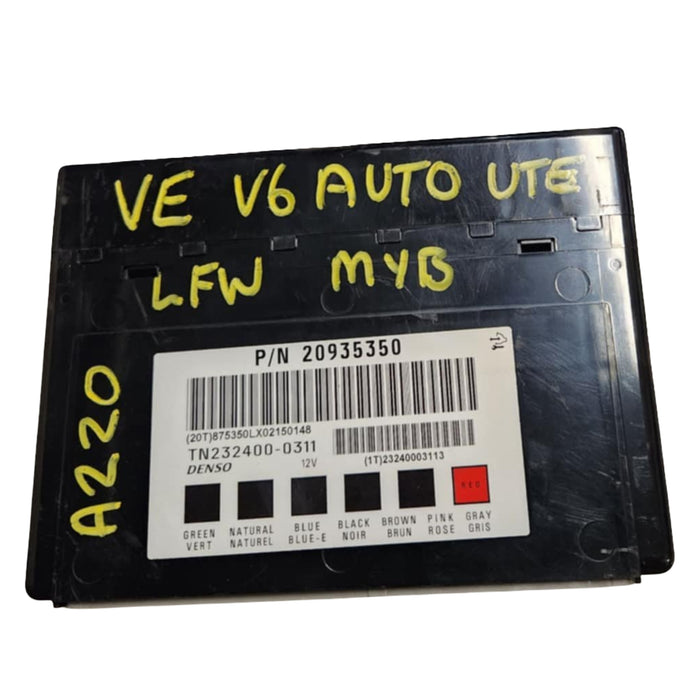 A220 - VE HOLDEN COMMODORE Series II Omega - BCM AUTO MYB - 2010 PN #20935350