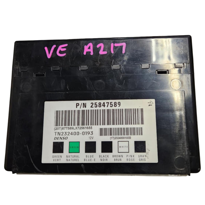 A217 - VE HOLDEN COMMODORE SV6 - BCM AUTO M82 - 2008 PN #25847589