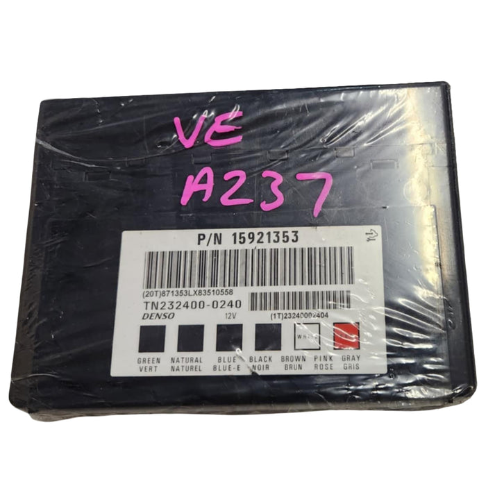 A237 - VE HOLDEN COMMODORE - BODY CONTROL MODULE AUTO M82 V6 LY7 - 2009 PN #15921353