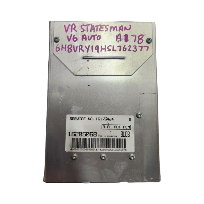 A178 - VR 1994 HOLDEN STATESMAN - ECU AUTO V6 - SERVICE #16176424