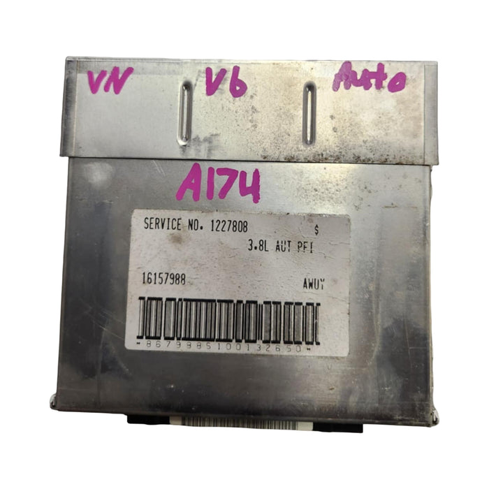 A174 - VN HOLDEN COMMODORE SEDAN - ECU AUTO V6 - SERVICE #1227808