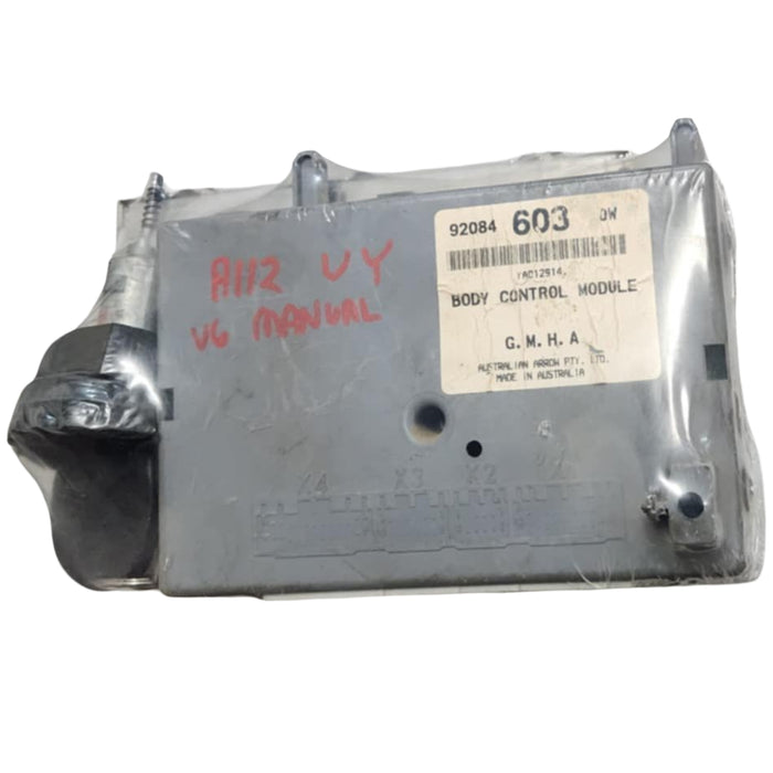 A112 - VY HOLDEN COMMODORE - V6 MANUAL UTILITY - BCM 603 LOW, ECU Service # 09356445, Ignition, Key, Fob)