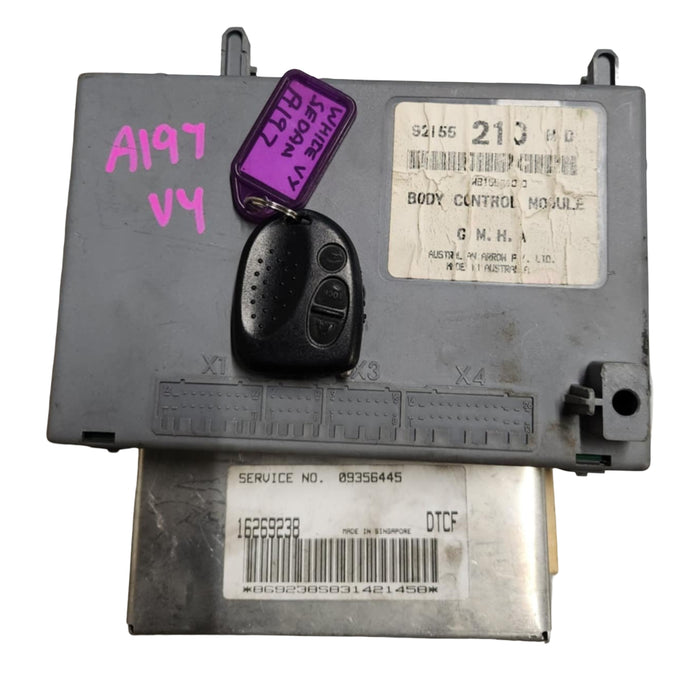 A197 - VY Holden Commodore SEDAN (2003) - Computer Set (BCM,ECU,FOB) V6 LN3, AUTO M30 - P/N 92155 210 MID