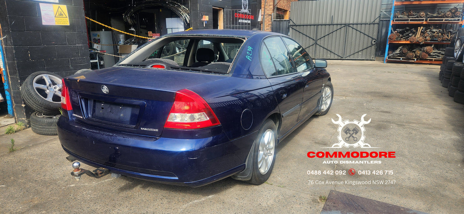 A235- VY Holden Commodore Sedan - Boot Garnish Paint Code #718H Vespers Blue