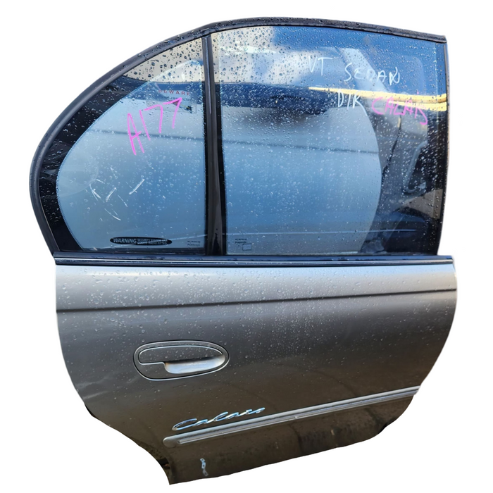 A177 - VT V6 HOLDEN COMMODORE SEDAN - DRIVERS REAR DOOR - PAINT CODE TUNGSTEN METALLIC #H114
