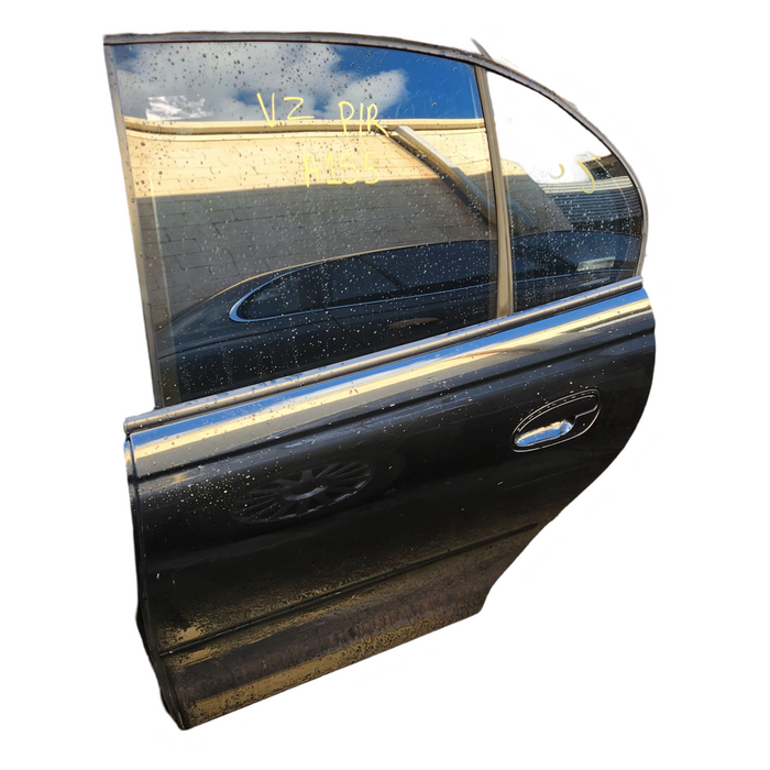 A155 - VZ V6 HOLDEN COMMODORE SEDAN - PASSENGER REAR DOOR - PAINT CODE PHANTOM BLACK #690F