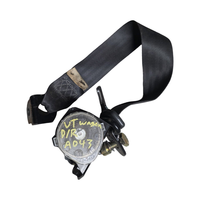 a043 - VT, VX. VY, VZ HOLDEN COMMODORE WAGON - Seatbelt - Drivers Rear (Black)