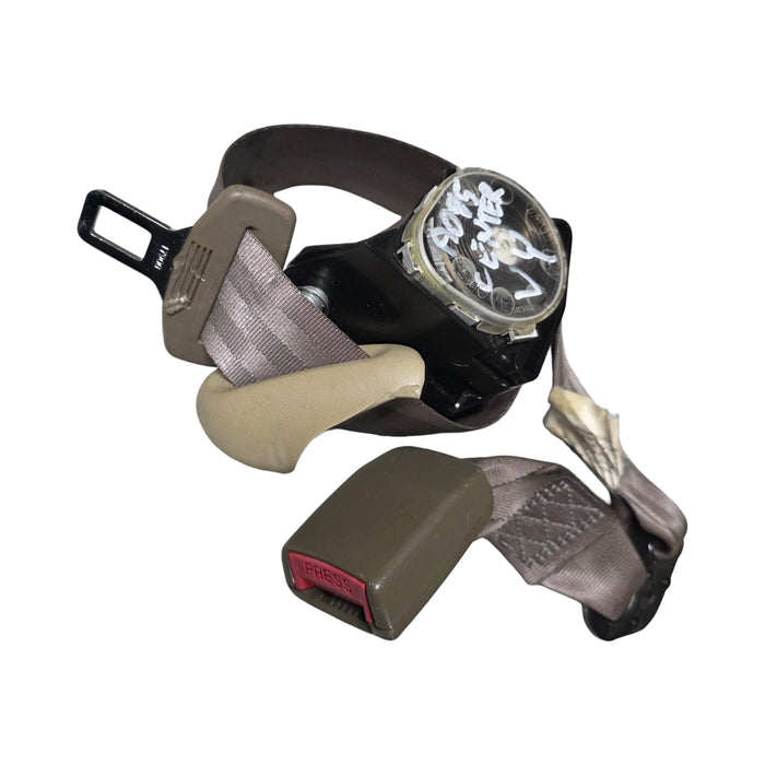 A085 - VZ,VY,VX,VT HOLDEN COMMODORE SEDAN -Seatbelt Centre Rear Beige with Beige Bezel Trim (Chipped)