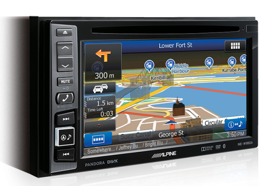 A246 - ALPINE INE-W960A 6.1” Touch Screen Navigation DVD/CD Multimedia Station