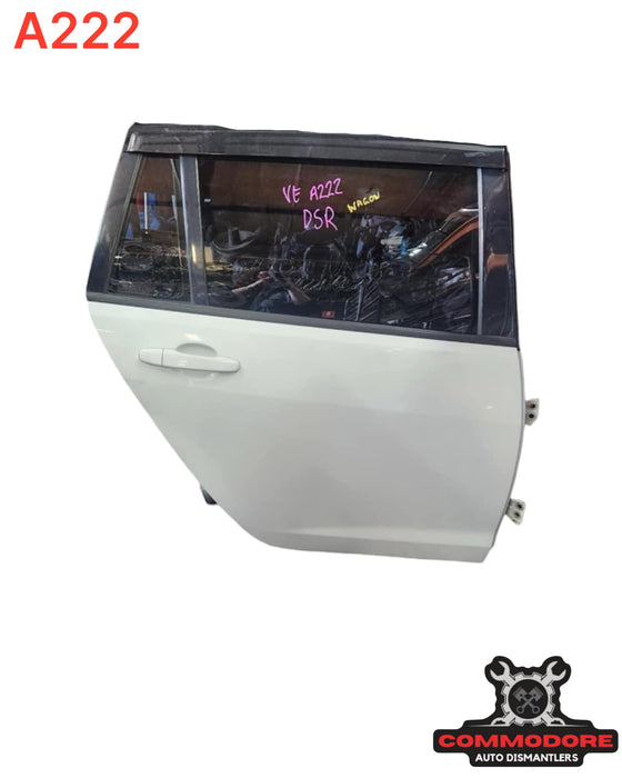 A222 - VE COMMODORE HOLDEN WAGON- DOOR DRIVER REAR - WHITE - #679f