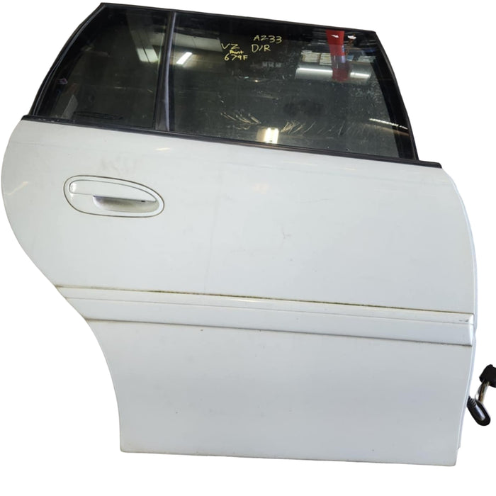 A233 - VZ HOLDEN COMMODORE WAGON - Door (DRIVER'S REAR) - HERON WHITE #679F