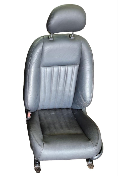 A268 - VZ HOLDEN CALAIS SEDAN - Front Seat Passenger Side Leather Piano Stitching ONYX