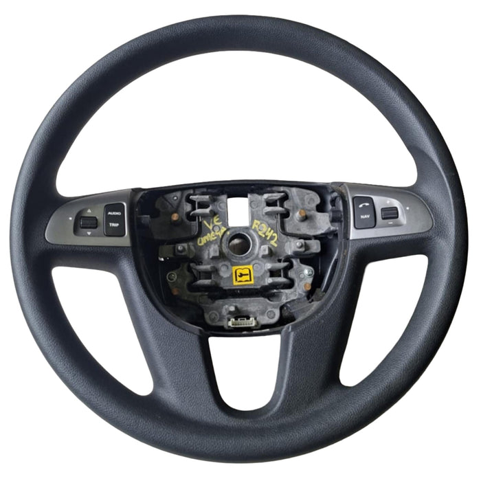 A242 - VE HOLDEN COMMODORE SEDAN - STEERING WHEEL - SILVER TRIM