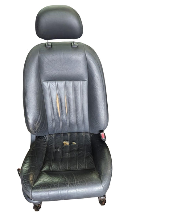A268 - VZ HOLDEN CALAIS SEDAN - Front Seat Driver Side Leather Piano Stitching ONYX