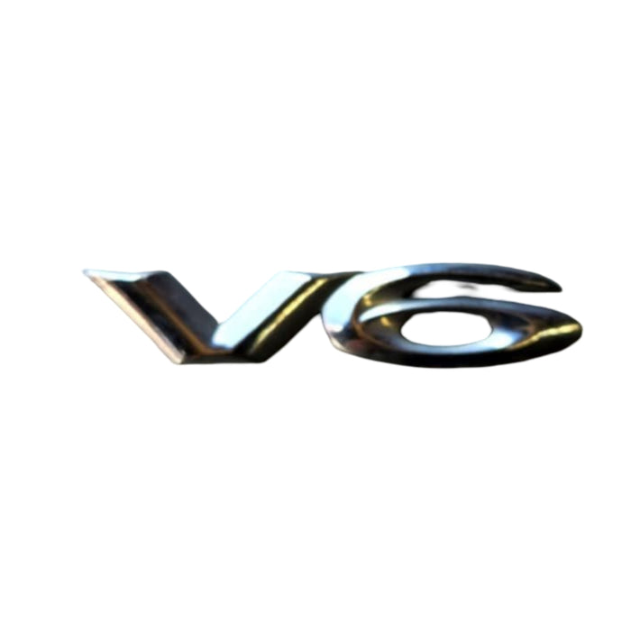 A282 - VY Holden Commodore Sedan - "V6" Front Guard Chrome V6 Badge