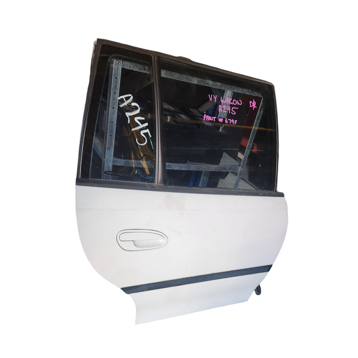 A245 - VY Acclaim WAGON - Driver's Rear Door - PAINT CODE HERRON WHITE #679F