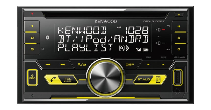 A282 - KENWOOD DPX-5100BT Stereo Dual Din, USB/CD Receiver
