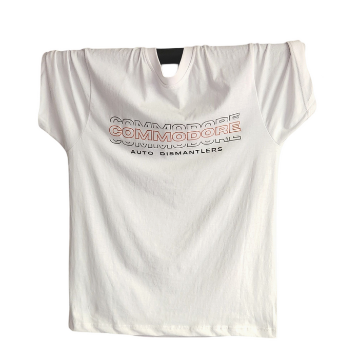 Tripple Logo On White Shirt