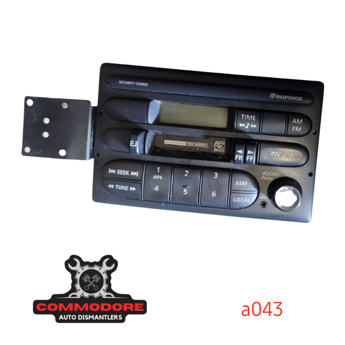 A043 - VT Holden Commodore - Eurovox Stereo with PIN CODE