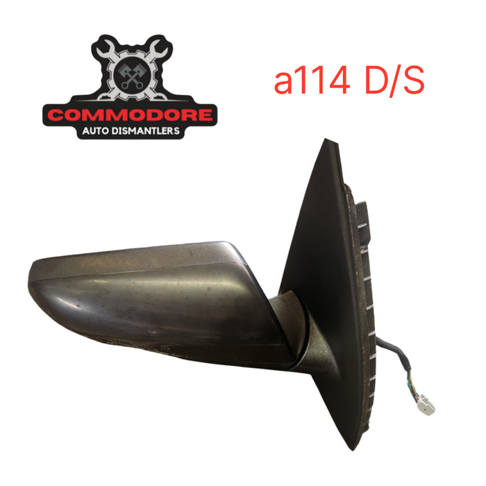 A114 - WN Holden Caprice Sedan - Side Mirror Drivers Side - PHANTOM BLACK 690f