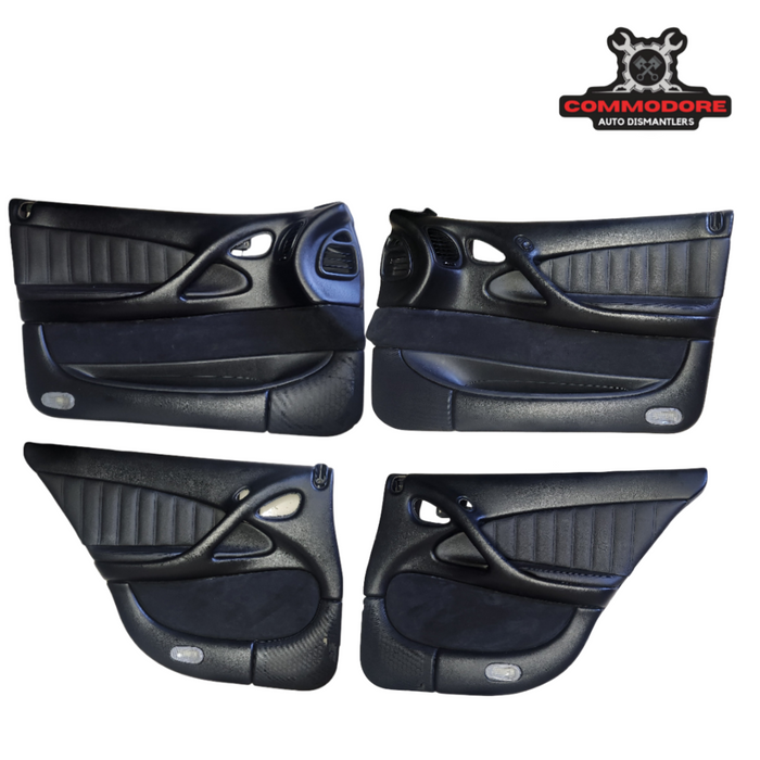JOFB - VZ CALAIS PIANO BLACK LEATHER DOORCARDS (SET)