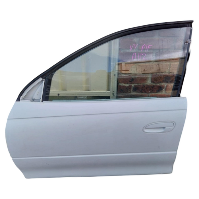 A112 - Vy HOLDEN COMMODORE - Passenger Front Door - PAINT CODE HERON WHITE #679F
