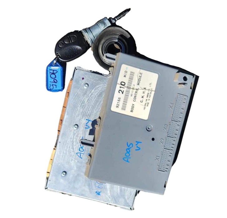 A095 - VY HOLDEN CREWMAN V6 AUTO - COMPUTER SET - BCM:210 MID, PCM Service # 09356445, Ignition, Key, FOB & Key Reader)