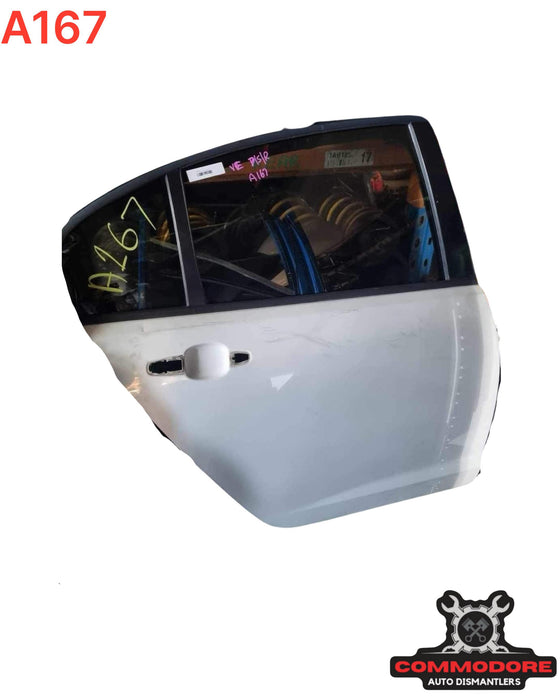 A167 - VE COMMODORE HOLDEN SEDAN - DOOR DRIVER REAR - WHITE - #679F
