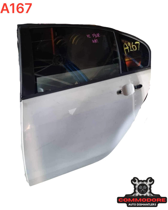 A167 - VE COMMODORE HOLDEN SEDAN- DOOR PASSENGER REAR - HERRON WHITE PAINT CODE #679F