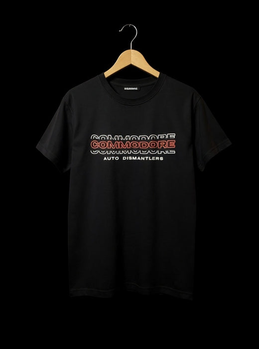 Tripple Logo On Black Shirt