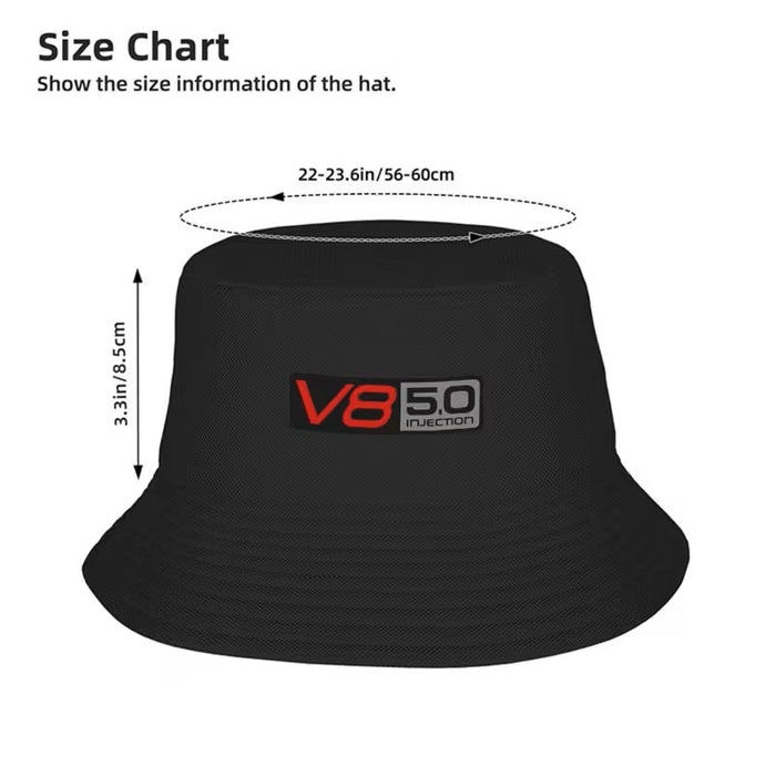 Vintage Bucket Hat  - VN V8 Badge Decal  **One Size**