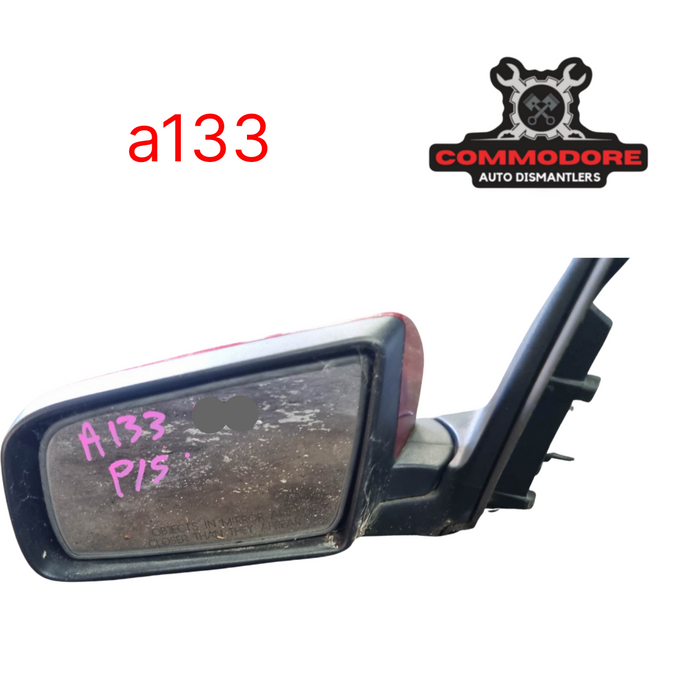 A133 - VZ HOLDEN BERLINA - Side Mirror Passenger Side -  #507G SHANGHAI RED