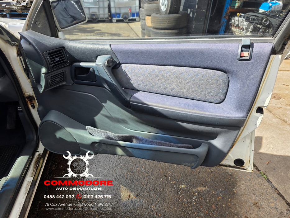 VR / VS Holden Commodore - DRIVER'S SIDE - Door Trim with Air Vent / Blue Dark Grey