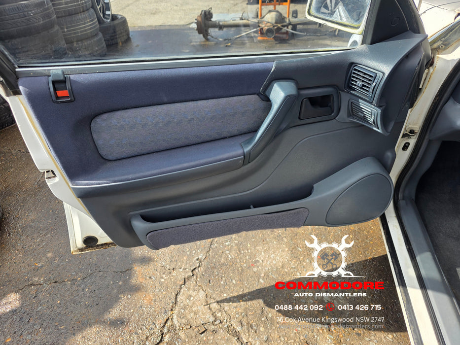 VR / VS Holden Commodore - DRIVER'S SIDE - Door Trim with Air Vent / Blue Dark Grey
