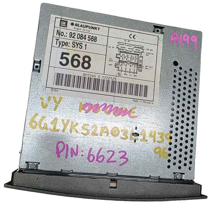 A199 - VZ Holden Commodore - Blaupunkt Stereo Model 92084568 with PIN CODE