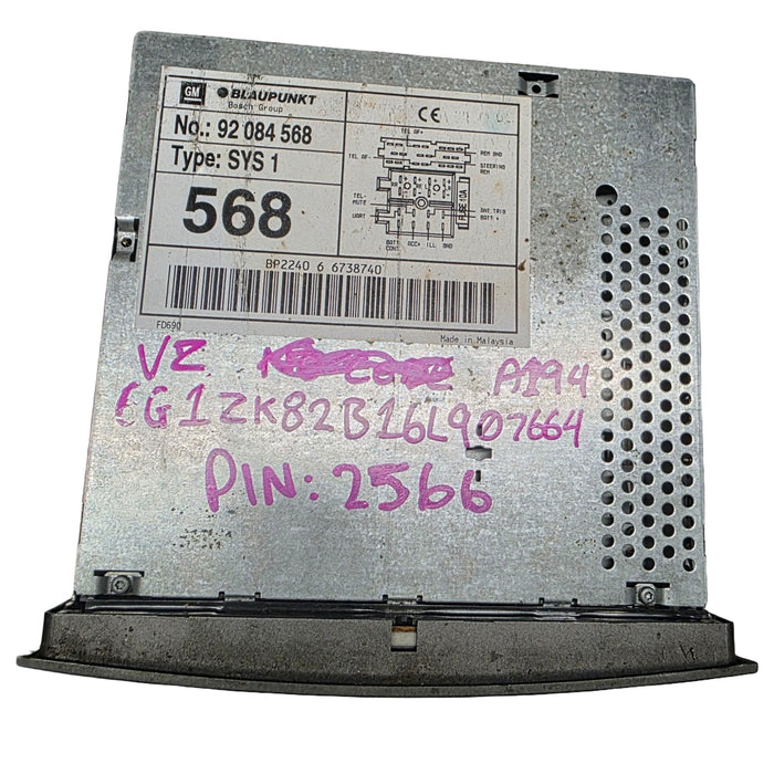 A194 - VZ Holden Commodore - Blaupunkt Stereo with PIN CODE