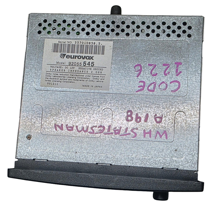 A198 - WH Holden Statesman - Eurovox Stereo Model 92055545 with PIN CODE