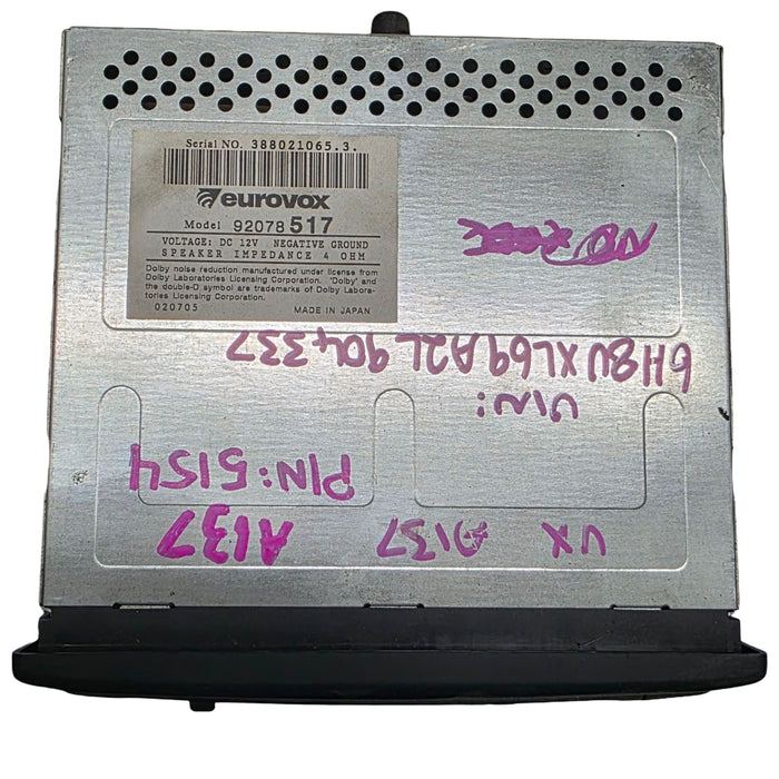 A137- VX Holden Commodore -  Eurovox Stereo with PIN CODE