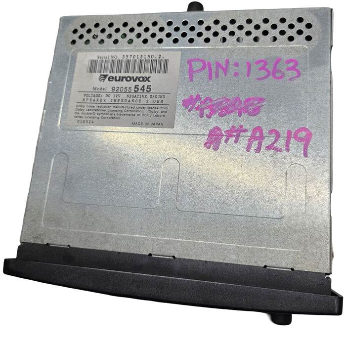 A219 - WH Statesman - Stereo Head Unit with PIN CODE